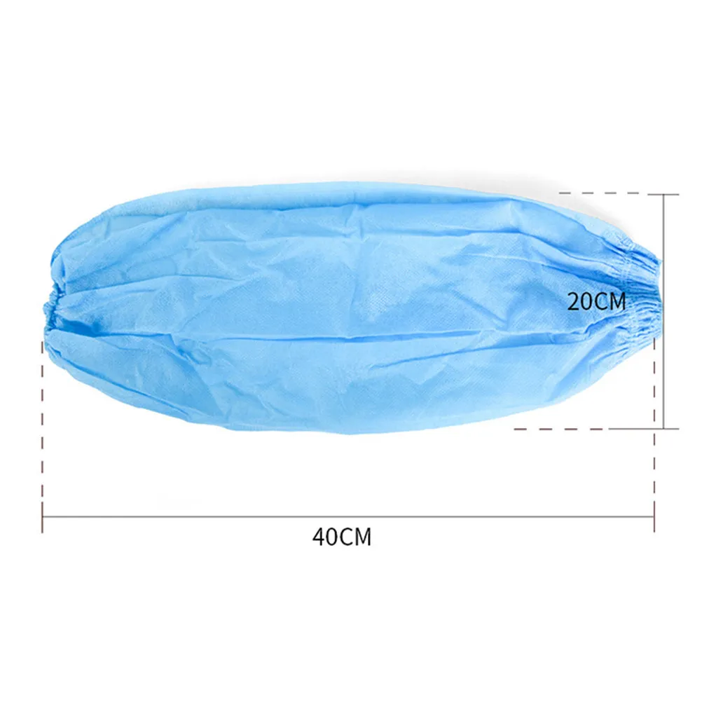 20Pcs Disposable Protective Oilproof Arm Sleeves Kitchen Cleaning Oversleeve Covers Elastic Lightweight Fit Oilproof Arm Sleeves