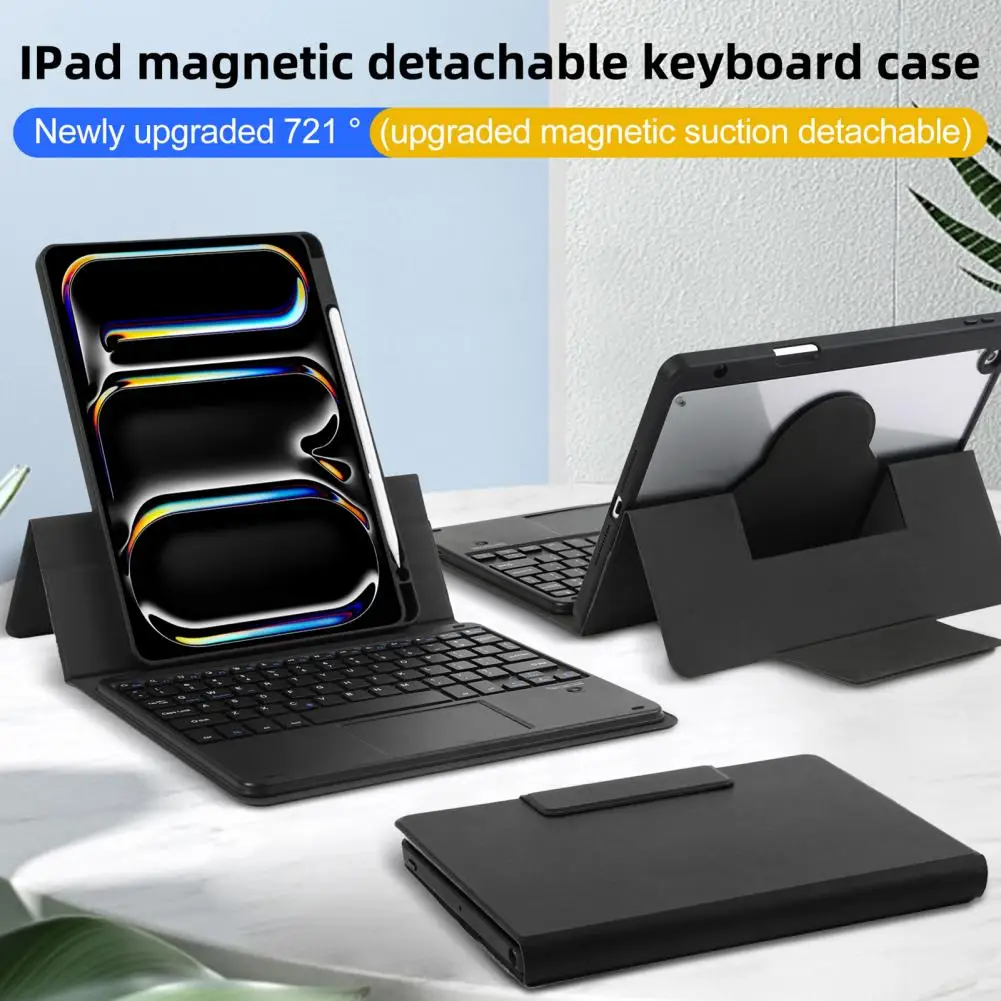 

Bluetooth-compatible Keyboard Tablet Keyboard Magnetic Suction Keyboard Case for Ipad 7/8/9 Detachable Bluetooth Cover