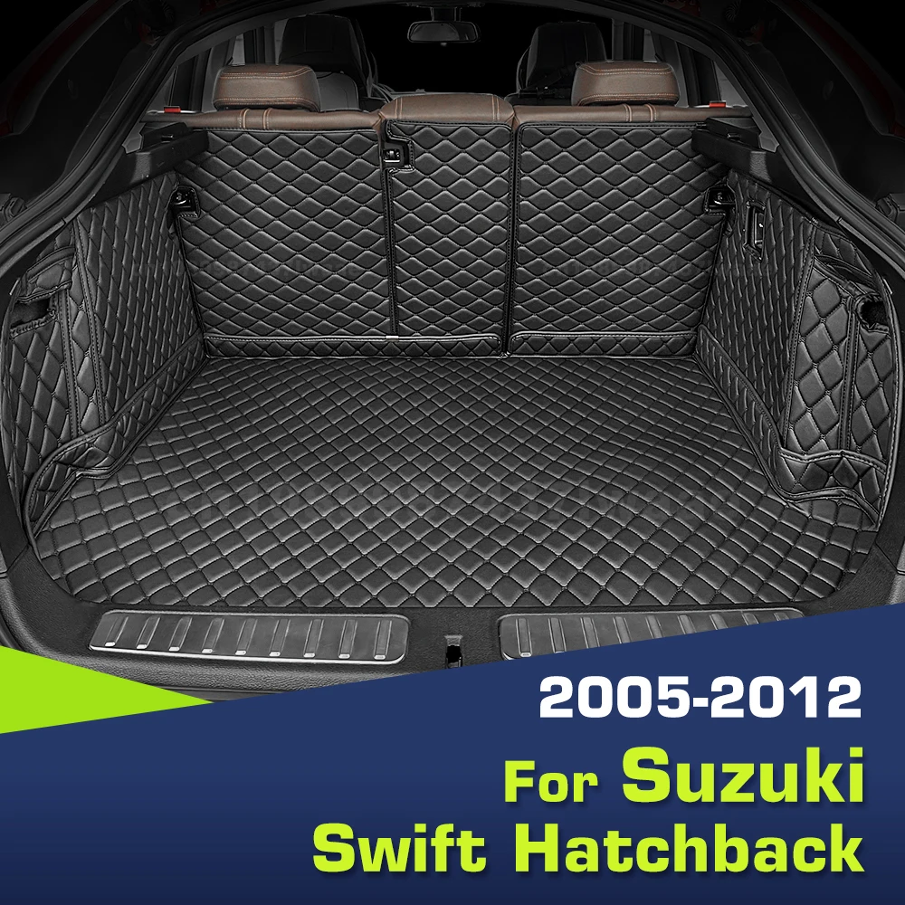 

Коврик в багажник с полным покрытием для Suzuki Swift Hatchback 2005-2012 11 10 09 08 07 06, чехол для багажника автомобиля, аксессуары для защиты салона