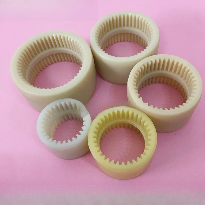 Nylon Internal Gear Coupling Sleeve Vacuum Pump Motor Spare Parts 34/40/44/50 Teeth Plastic Connecting Sleeve