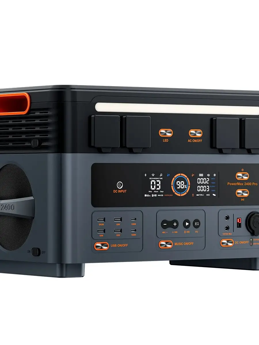 Oscal PowerMax 2400pro Tragbare Powerstation 2400 * 2W 3892WH Solarzelle für Outdoor-Camping, Notfälle zu Hause und mobile Stromversorgung