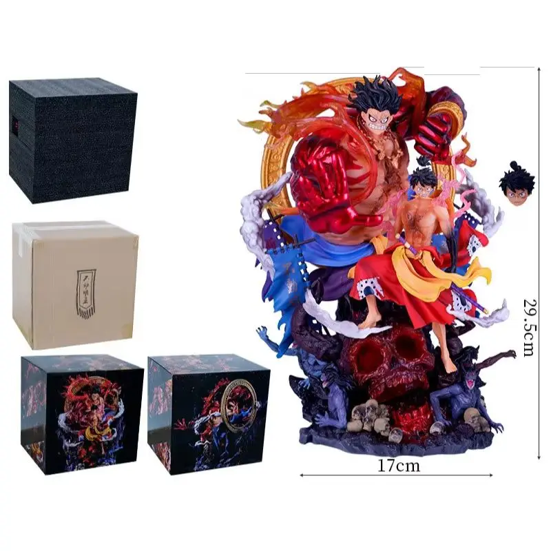 Figura de Luffy de una pieza, modelo Aryaacalanatha, rey pirata, estatua de Luffy, figuras de Manga, figura de acción de Anime GK, coleccionar juguetes de regalo