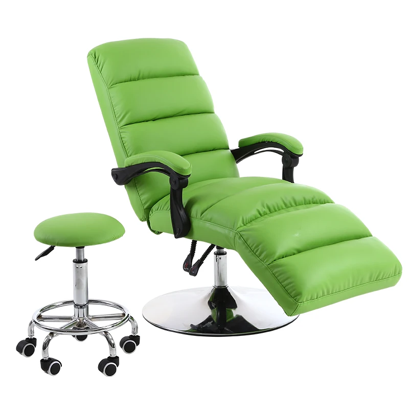 The beauty chair can lie down and lift, the beauty mask experience chair embroidery flat reclining chair, the computer chair