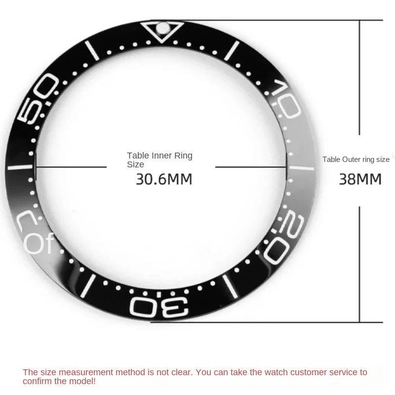 38 mm horlogeaccessoires van hoge kwaliteit Keramische horlogeringinzet voor Omega Seamaster 300 Sea Scale Circle Vervang kleurrijke ring
