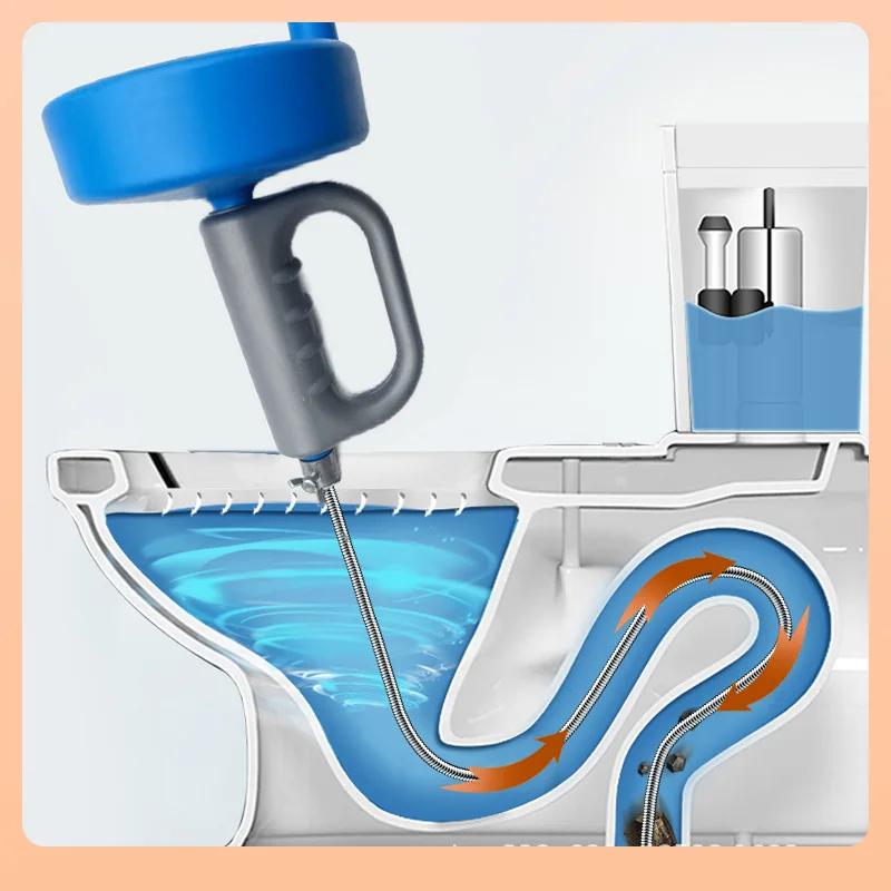 

Household Special Tool For Connecting Sewage Toilet Kitchen Toilet 3-15Meters Handheld Uncloggers Poking And Blocking Pipes