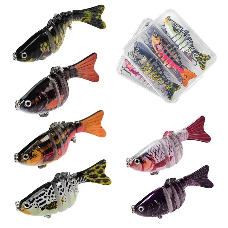 3PCS/Box Fishing Wobbler Lifelike 7 Segment Swimbait Crankbait Hard Bait Slow 10cm/15g Isca Artificial Lures Fishing Tackle image 5