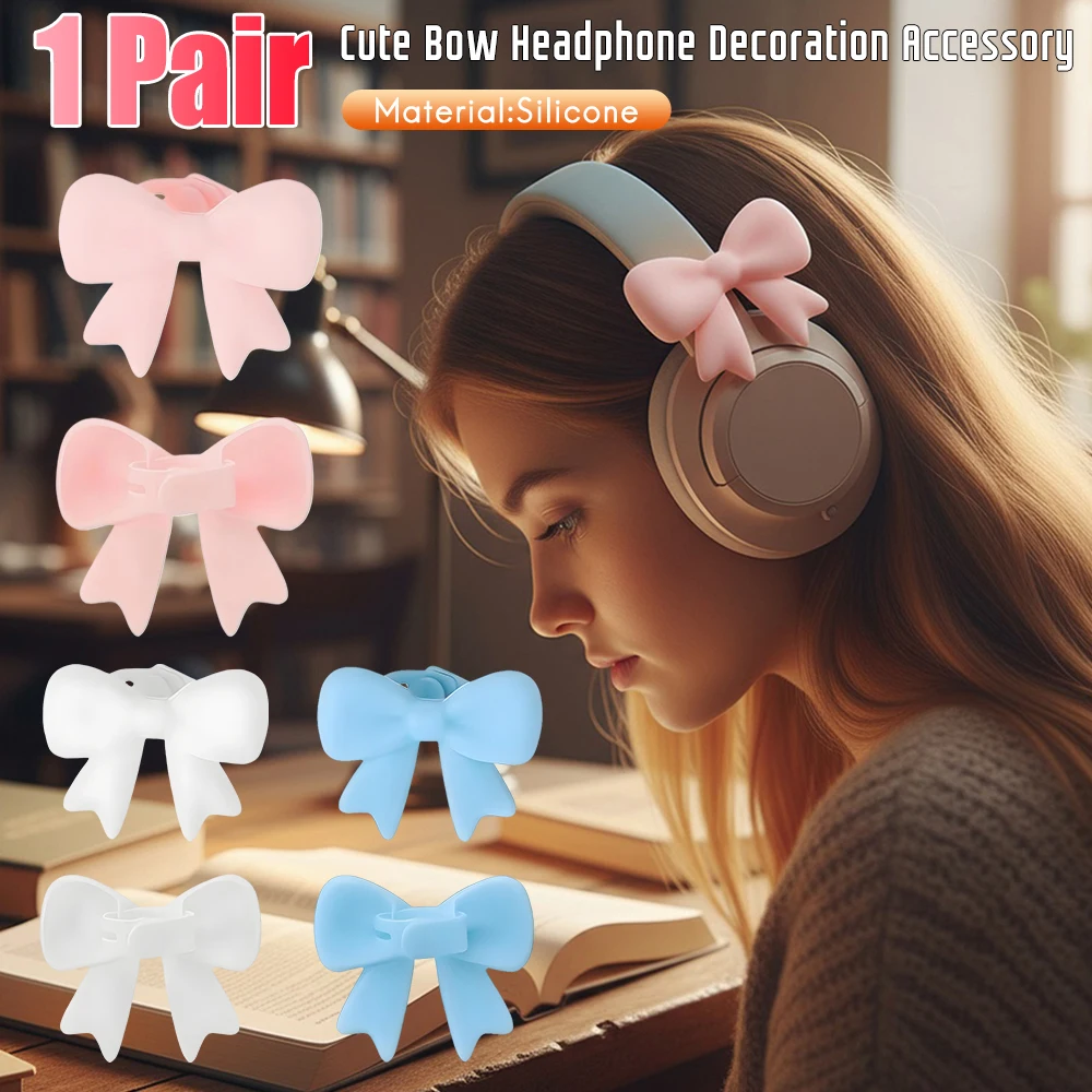 Silicone Bow Earphone Accessories 2026 New Earphone Silicone Protective Accessories Creative Fashion Minimalist Headphone Access
