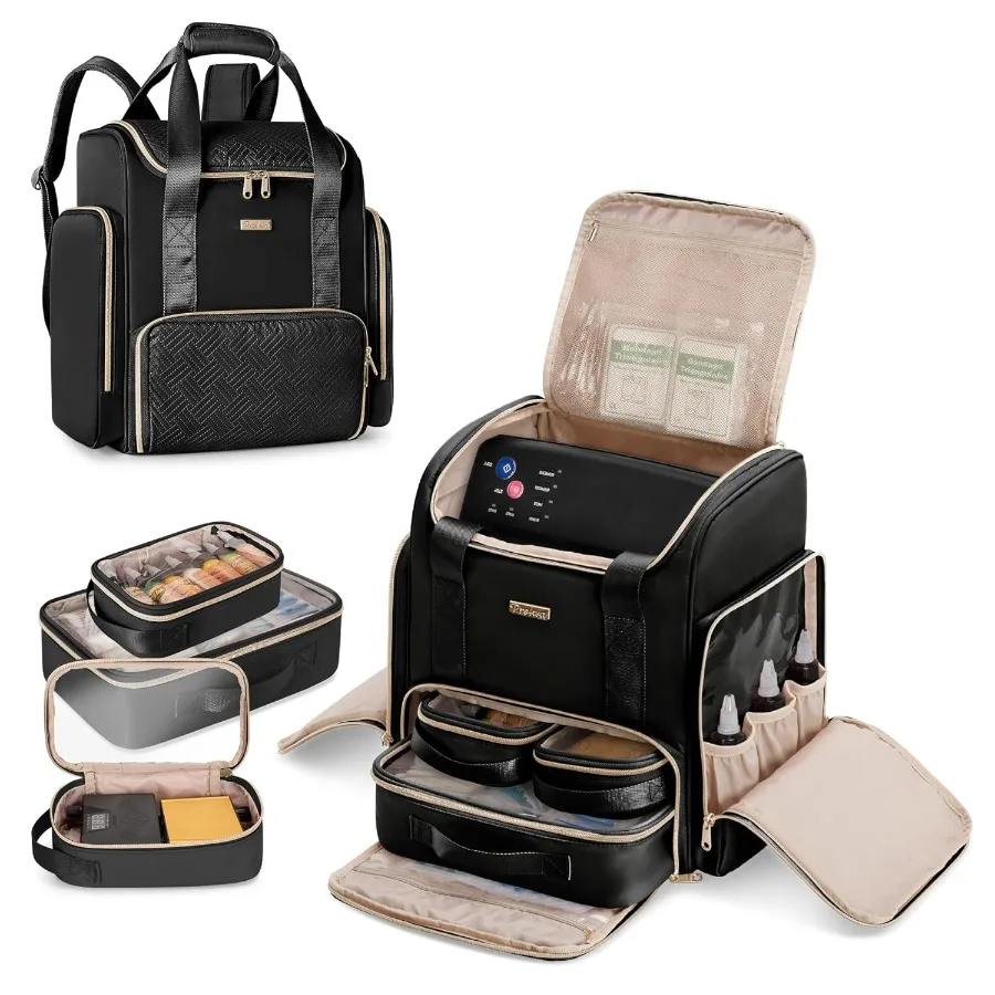 

Tattoo Travel Case with 3 Cases for Tattoo Supplies Storage Organizer Backpack Portable Tattoo Stencil Printer Carrying Bag for