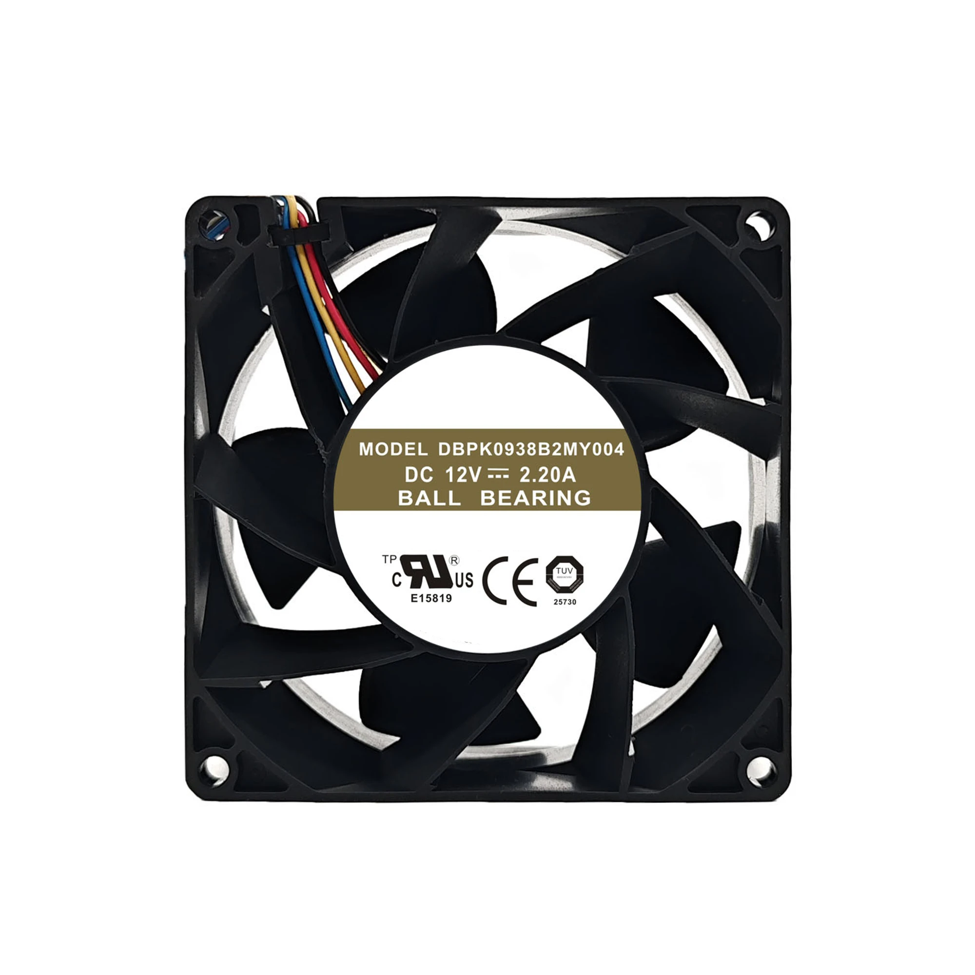 Ventilador de refrigeración DBPK0938B2MY004 DC 12V 2.20A 9cm 9038 90*90*38mm