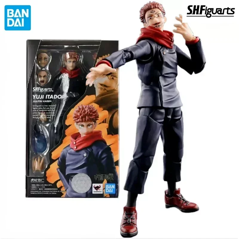 Bandai Genuine Figure Jujutsu Kaisen Model Kit S.H.Figuarts Itadori Yuji Collection Model Action Figure Toys for Children Gifts