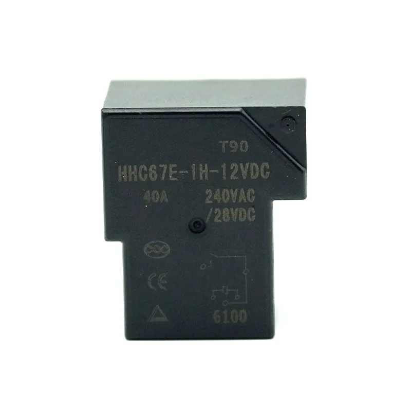 1PC Mini Power Relays PCB Type HHC67E-1H(T90) 40A 240V AC/28V DC 4 Pin DC 12/24V Coil SPST Contact