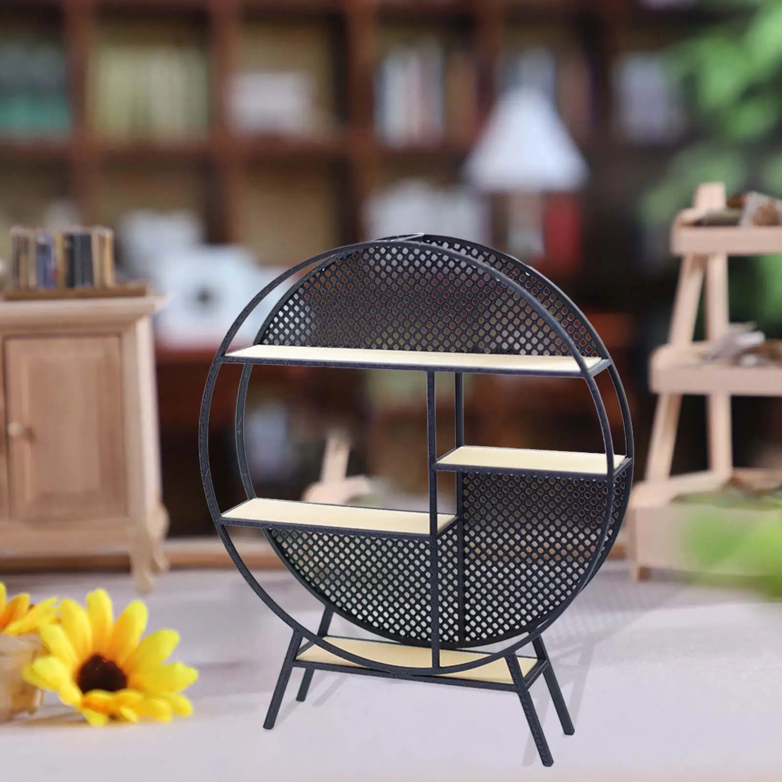 1:12 schaal poppenhuis opbergrek, multifunctioneel poppenhuismeubilair, mini-huisaccessoires voor lay-out Fairy Garden DIY-project