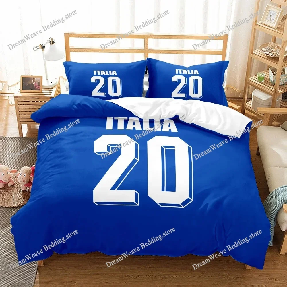National Soccer Team Core Player Number Duvet Cover Set EU Single Double King US Twin Full Queen Size  Bedclothes963963