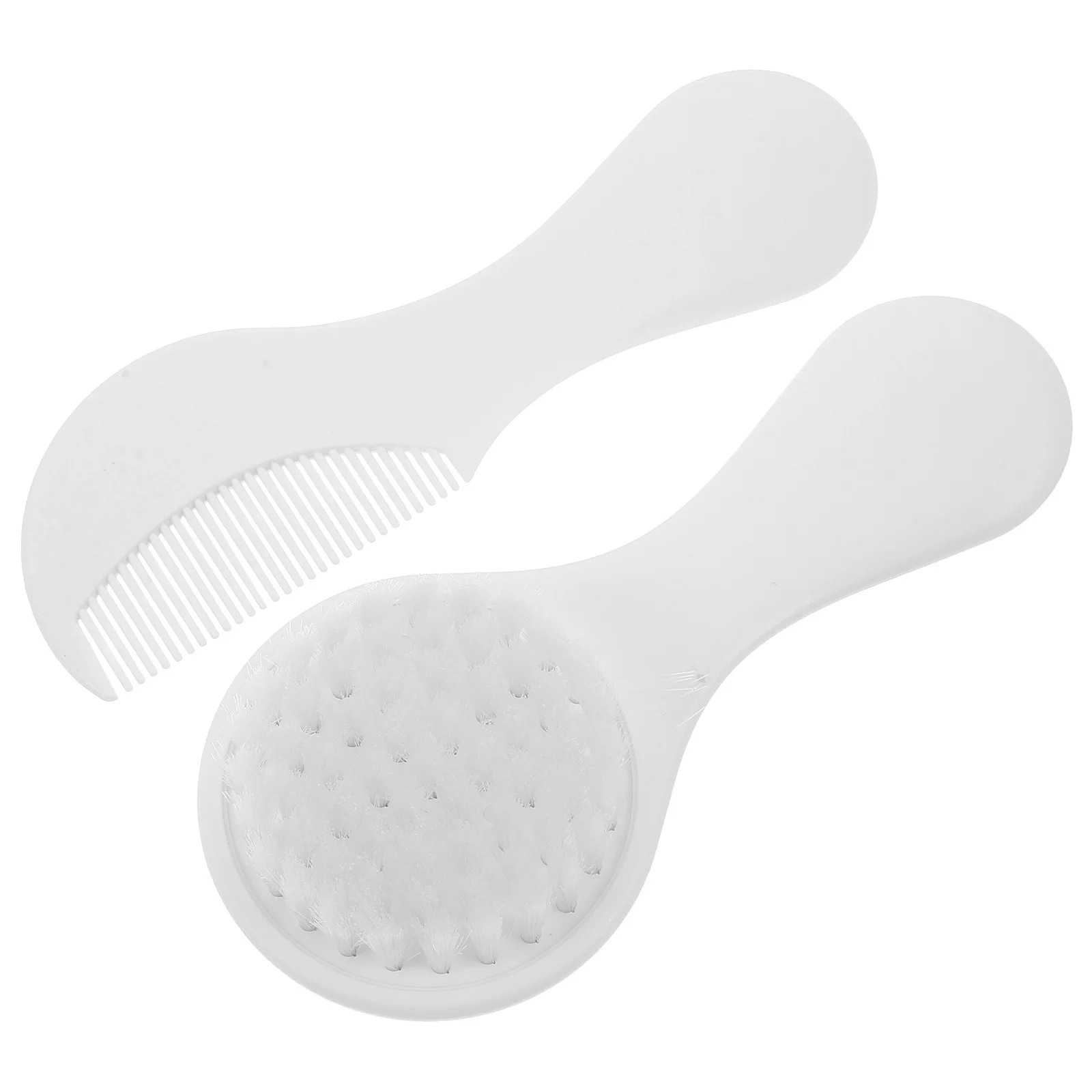 

2Pcs Baby Hair Brush Soft Bristles Newborn Toddler Gentle Scalp Massage Cradle Cap Remover Comb Set Baby Hair Brush