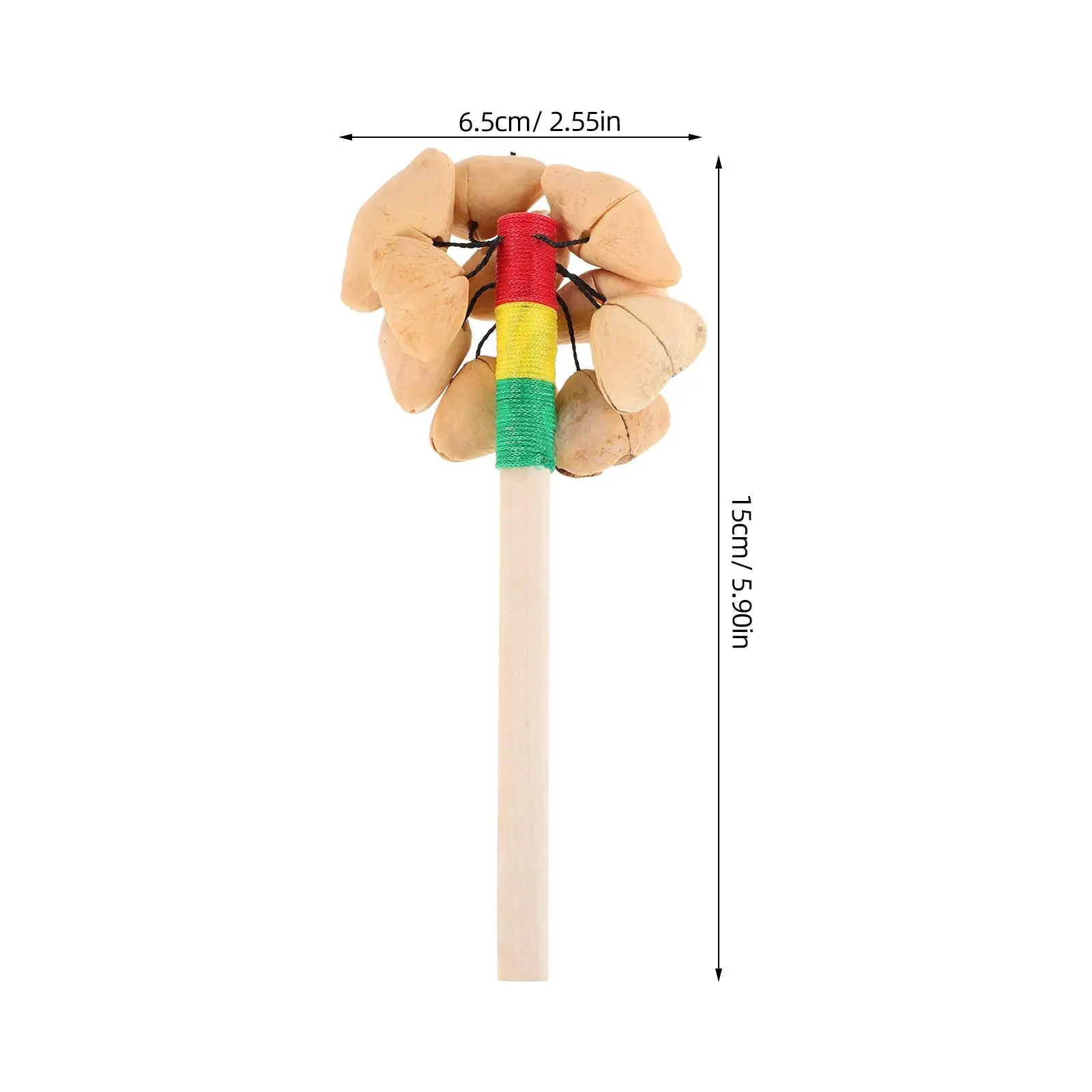 Grzechotki ręczne z łupin owoców Zabawki dla dzieci Tamburyn Instrumenty muzyczne Instrumenty muzyczne dla dzieci Tradycyjne drewniane ręcznie robione