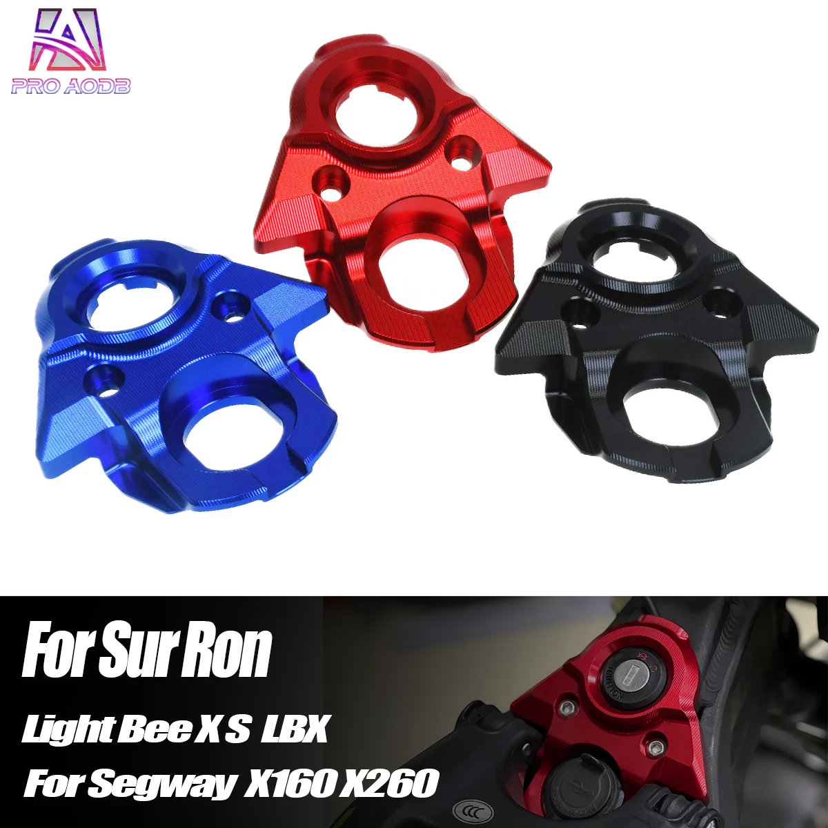 Electric Dirt Bike Central Control Decor Shell Ignition Switch Cover For SurRon Light Bee S X LBX Ebike Modification Accessories