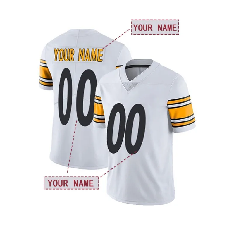 Custom Name and Number Men's V-Neck Rugby Jersey Embroidered Short Sleeve Loose Fit Sports T-Shirt for Football Casual Wear Top