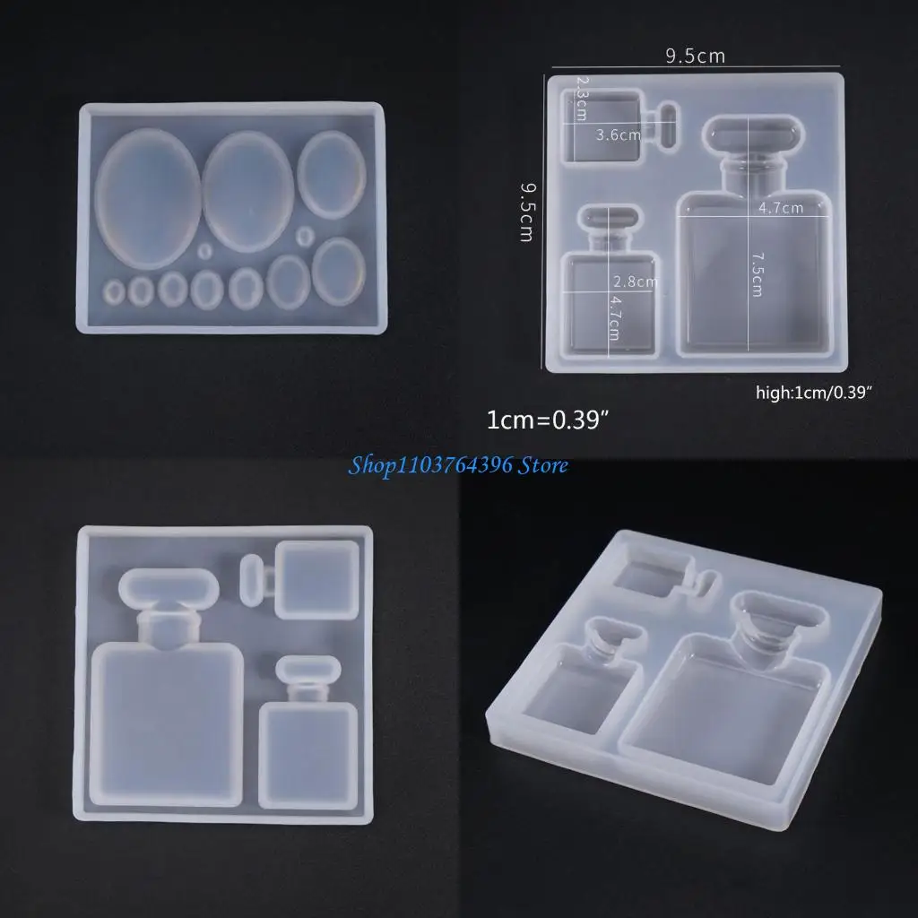 قالب سيليكون سهل التنظيف لزجاجات العطور الصغيرة، قالب إكسسوارات المجوهرات الأنيقة، قالب صنع الإكسسوارات للحرفيين
