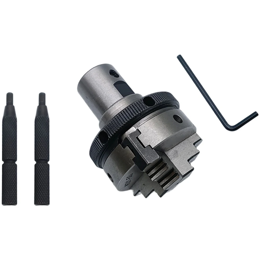 K0150 Three Jaw Manual Drill Chuck with M14x1 Thread for Machine Tools Processing Wood and Non Metal Materials