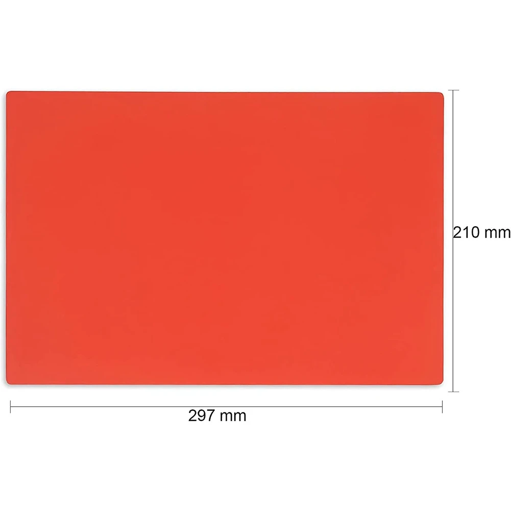 Nueva hoja de sello de goma para máquina de grabado láser con tamaño A4 de 2,3mm (naranja-rojo)