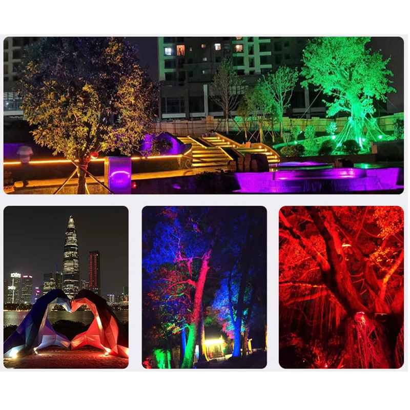 LED COB Gartenbeleuchtung 20W 30W 40W 50W Outdoor-Spike-Rasenlampe Wasserdichte LED-Leuchte Gartenweg-Spotlights AC110V 220V – Detail 9