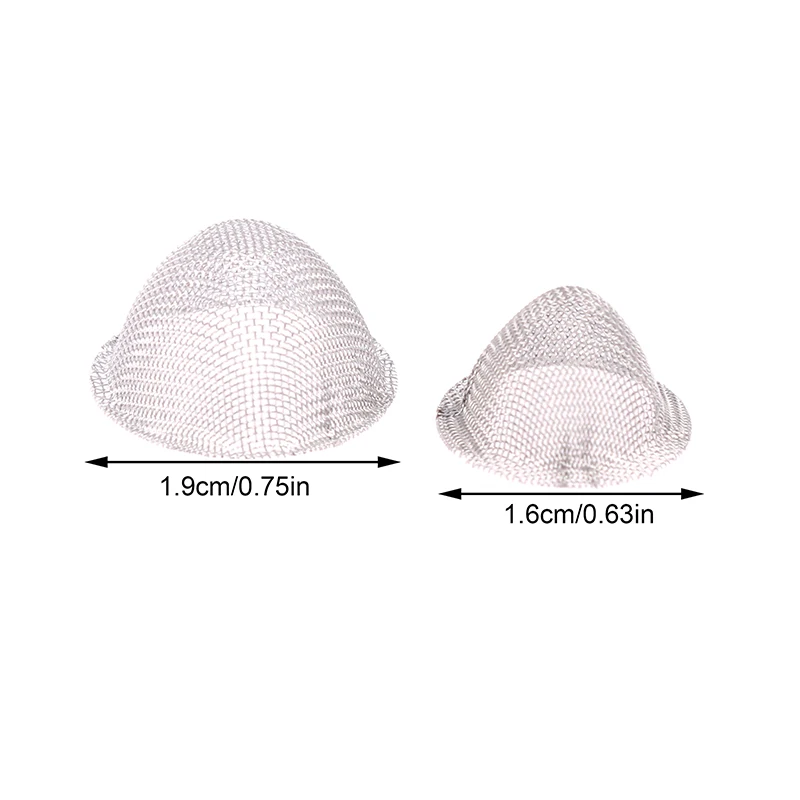 10Pcs Filter Mesh Household Tobacco Accessories Tobacco Pipe Metal Filter Ball Stainless Steel Screen Pipes Tube Cap