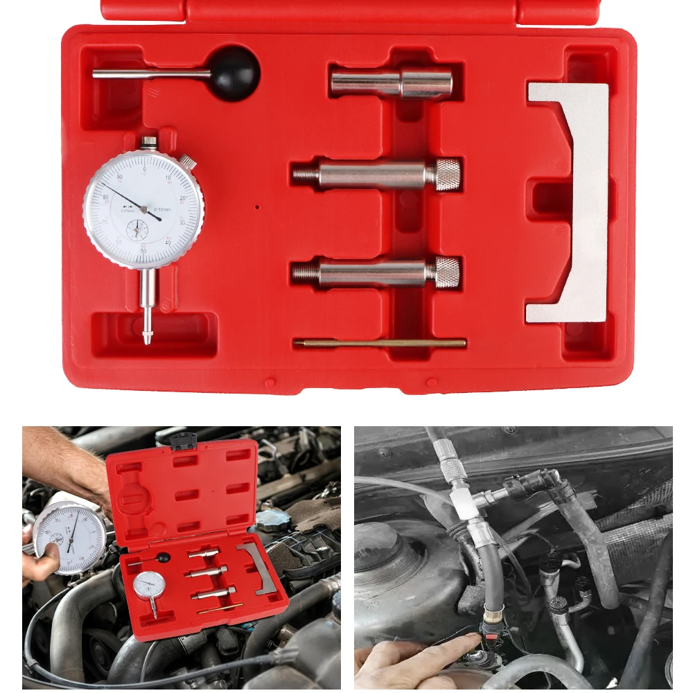 Turbo Diesel Engine Repairing Static Adjustment Kit Universal Car injection Pump Timing Tools Fuel Pump Tester 7pcs/set