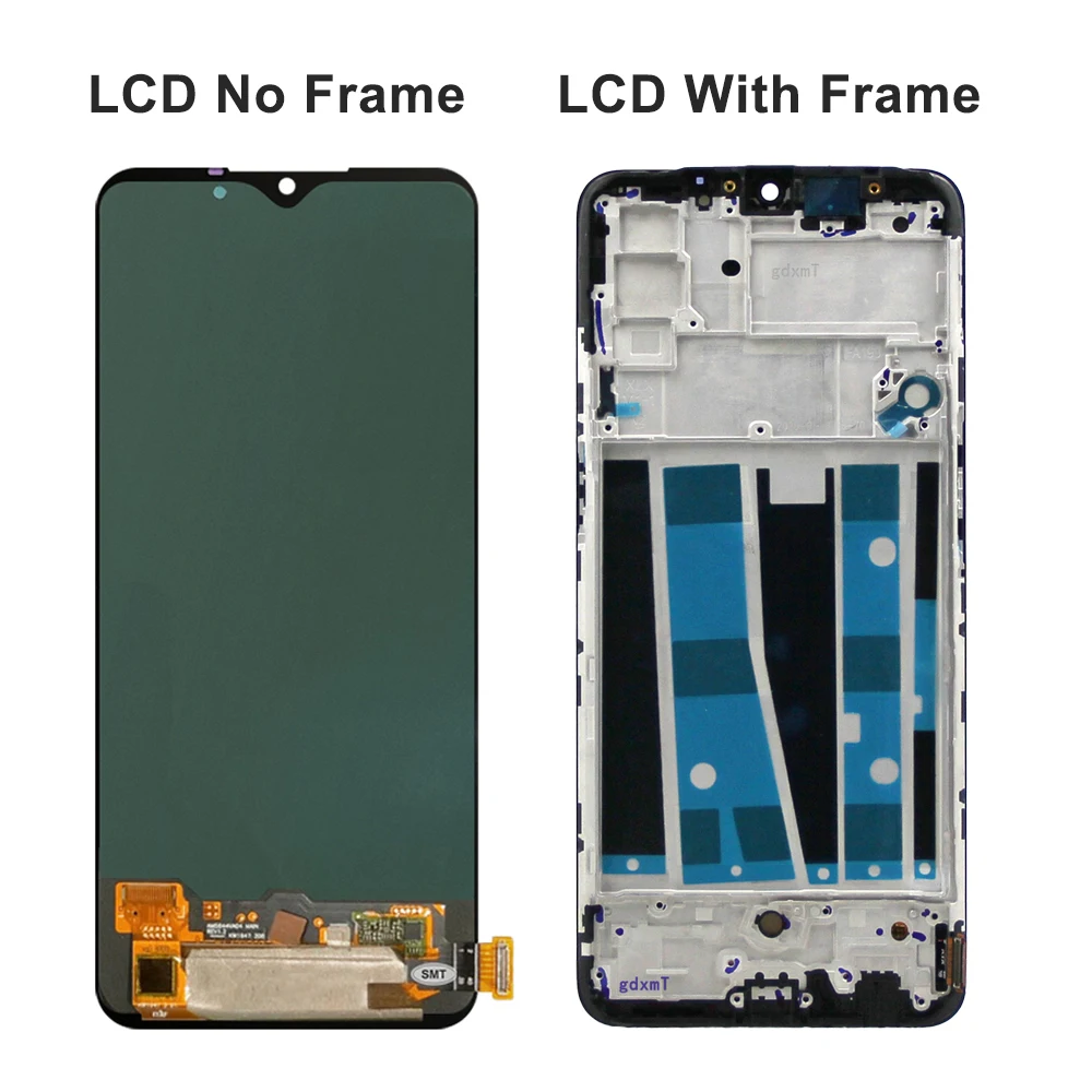 Reno 3 OPPO Reno3 CPH2043 Display Screen with Frame, for Oppo A91 CPH2001 CPH2021 Lcd Display Digital Touch Screen Assembly