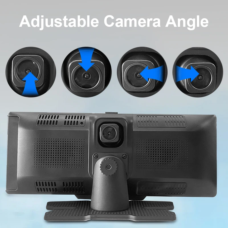 9.3 "شاشة تعمل باللمس سيارة ستيريو لاسلكي أندرويد السيارات 1080P كاميرا احتياطية سيارة مشغل الوسائط المتعددة داش كام ، مع جهاز إرسال AUX/FM