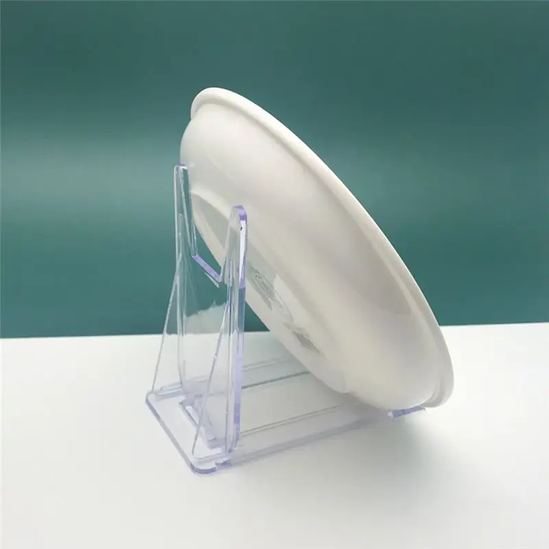 DT19 10 Pack Clear Plastic Display Stand Holder for Plate Book Card Photo Tableware Home Office