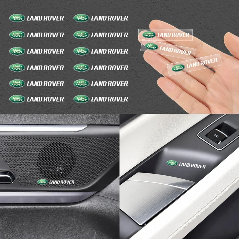 1/2/5/10Pcs Car Badges Auto Interior Decor Logo Stickers For Land rover range rover 3 4 L322 L405 Freelander 2 Discovery 5