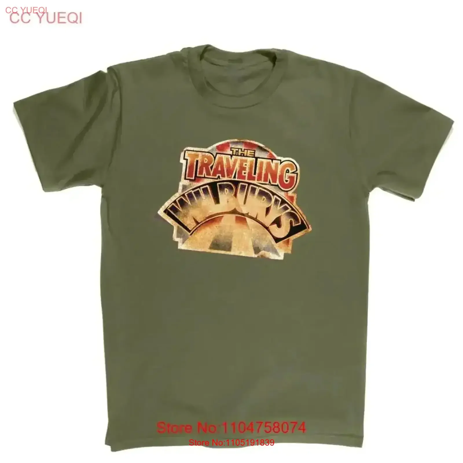 

The Traveling Wilburys Military Green T shirt 100 Cotton vintage Washed homme graphic Soft Top For Everyday Wear vintage