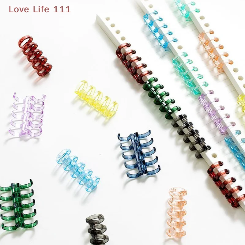 

Новинка, 20 шт., пряжка для переплета, аксессуары для книг, кольцо для переплета, пряжка, 5 отверстий, не удобный домашний дырокол «сделай сам», свободные листы