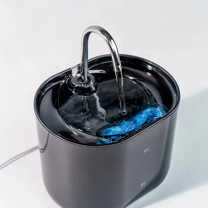 FurStarCats Water Fountain Automatic Filter Cats Fountain With Stainless Steel Faucet Silent Water Pump Pet Cats Dog Water Dispe
