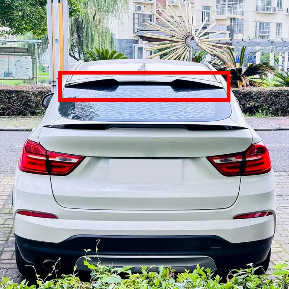 Blade Roof Wing Spoiler For BMW X4 F26 2014-2018 Rear Window Tail Wing Exterior Trim Sport Tuning Accessory Cover Kit Auto Parts - view 2