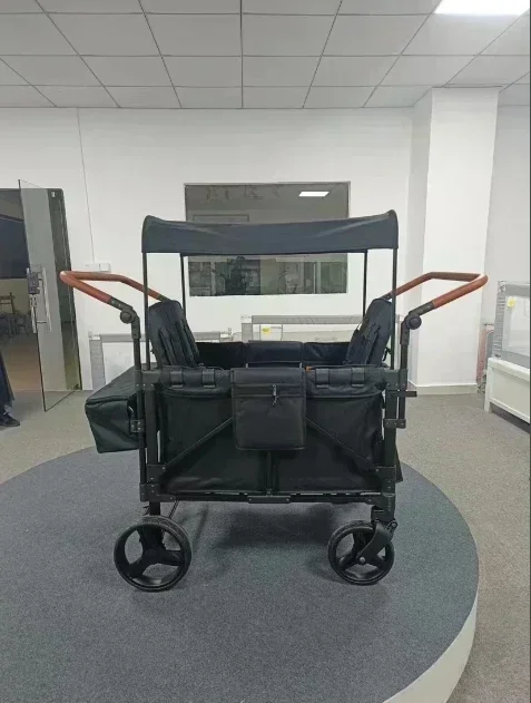 Vagão dobrável com dossel para enfants, carrinho, perfico para acampar, praia e viagens, dellama cepat, 4 assentos #4