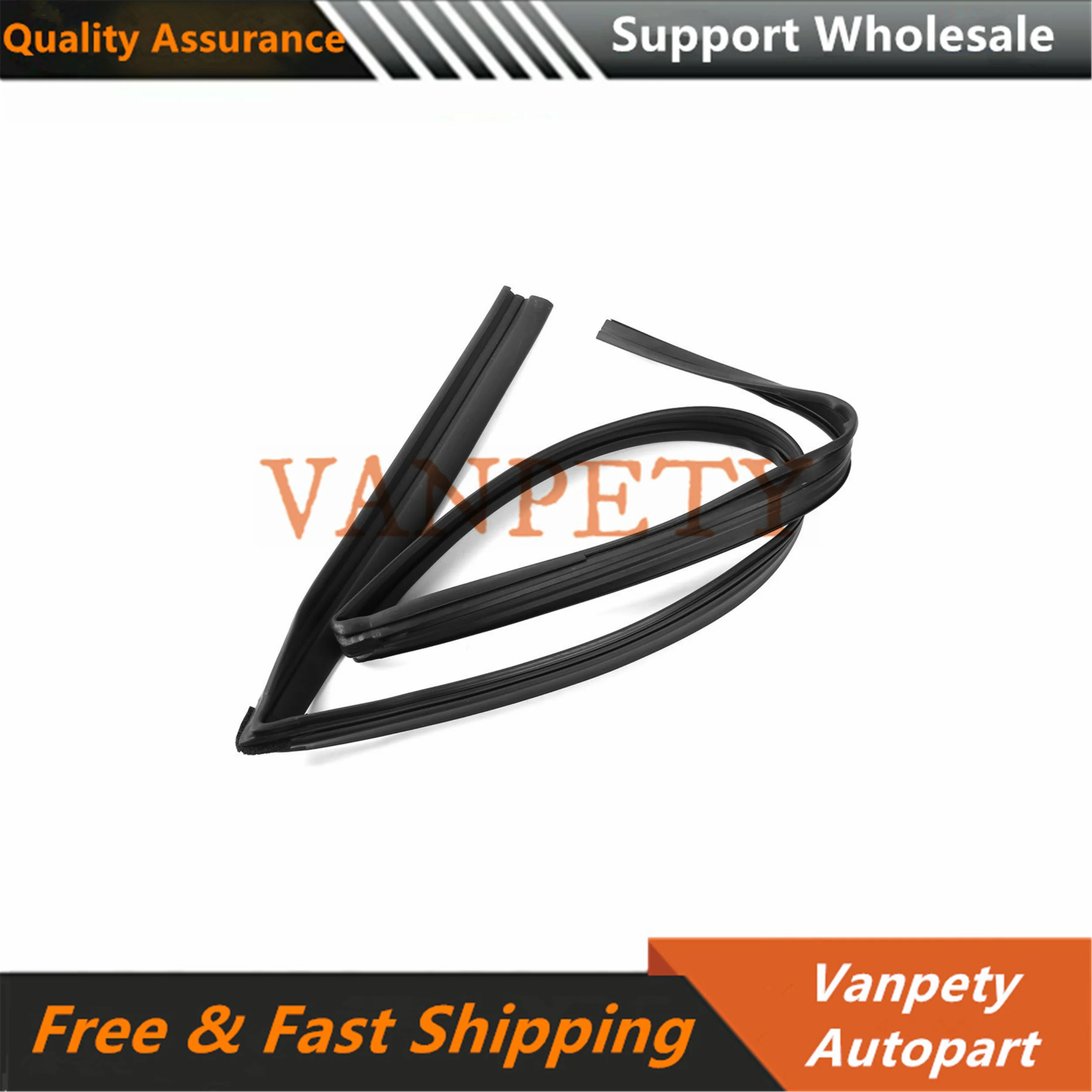 

New 72275-S84-A01 72275S84A01 For 98-02 Accord 4Dr Left Front Window Run Channel Molding Glass Guide Rubber Seal