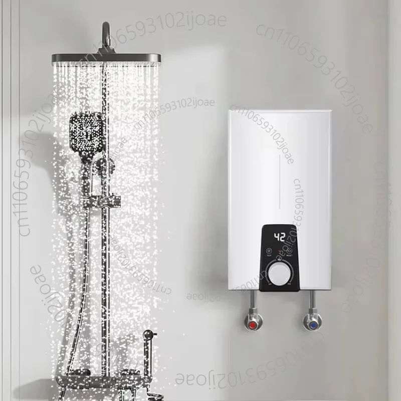 3.5kW 220V Knob-Controlled Constant-Temperature Wall-Mounted Smart Bathroom Instant Electric Water Heater No plug