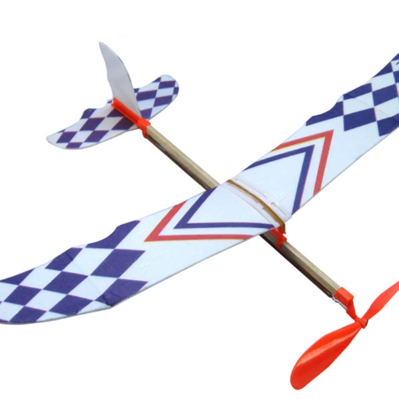 Rubber Band Power Airplane Gift DIY Flying Glider Kids Plane Toys , Aeroplane Model Children\'s Science Education Tool