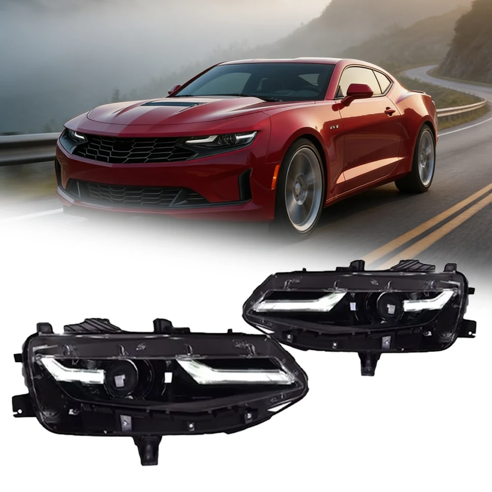 

Автомобильные фары TYPY для Chevrolet Camaro 2020-2023, светодиодные проекционные фары, дневные ходовые огни, автомобильные аксессуары
