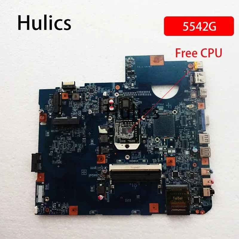 

Материнская плата для ноутбука Hulics Used JV50-TP MB 09230-1 для серии ACER 5542G 5542, MBPHA01001 48.4FN01.011, основная плата DDR2