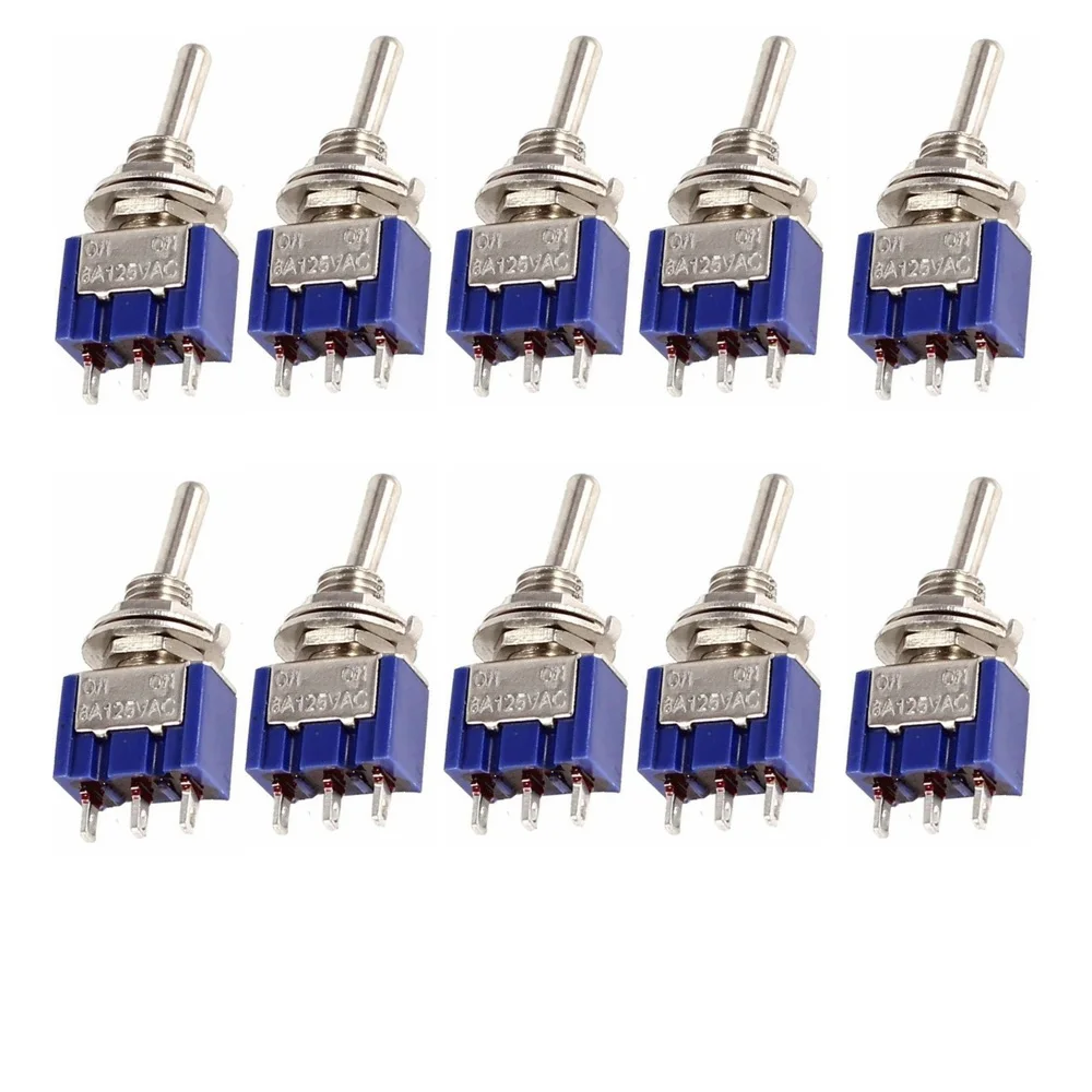 for durable Miniature for toggle Switches 250VAC/6A 3A 3Pin 6mm On-on SPDT Switch Switches for toggle 1/4\