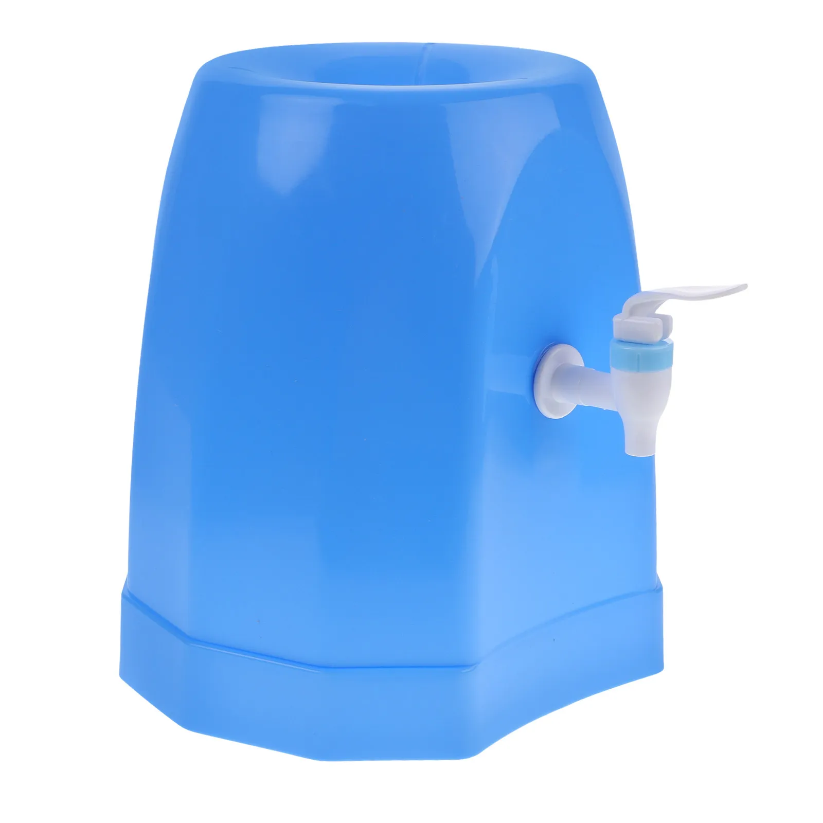 

Blue Lightweight Plastic Water Jug Stand Compatible with All Standard Gallon Bottles Easy Setup Countertop Desktop Tabletop
