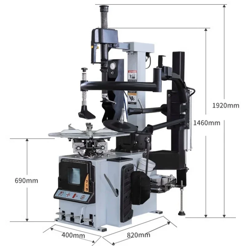 Heavy-duty Rearward-tilting Auxiliary Arm Tire Removal Machine and Multi-functional Tire Removal Machine for Automobiles