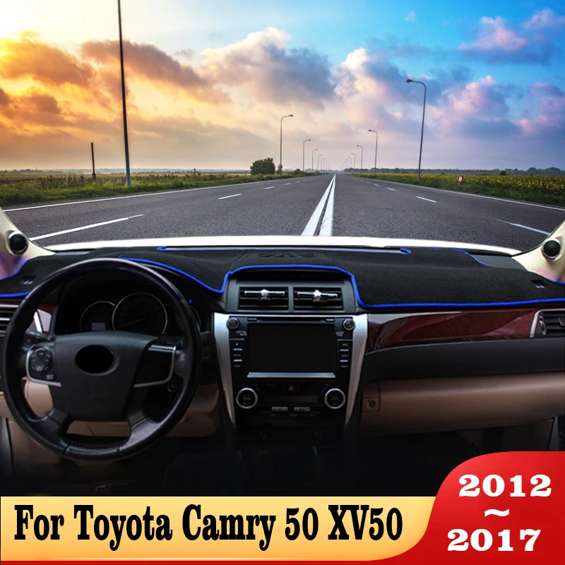 

For Toyota Camry 50 XV50 2012 2013 2014 2015 2016 2017 Car Dashboard Cover Sunshade Pad Instrument Platform Mat Carpets Styling