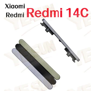 Bilashmart On and Off Buttons Xiaomi Redmi14C Side Volume Buttons Volume Up Down Buttons Keys