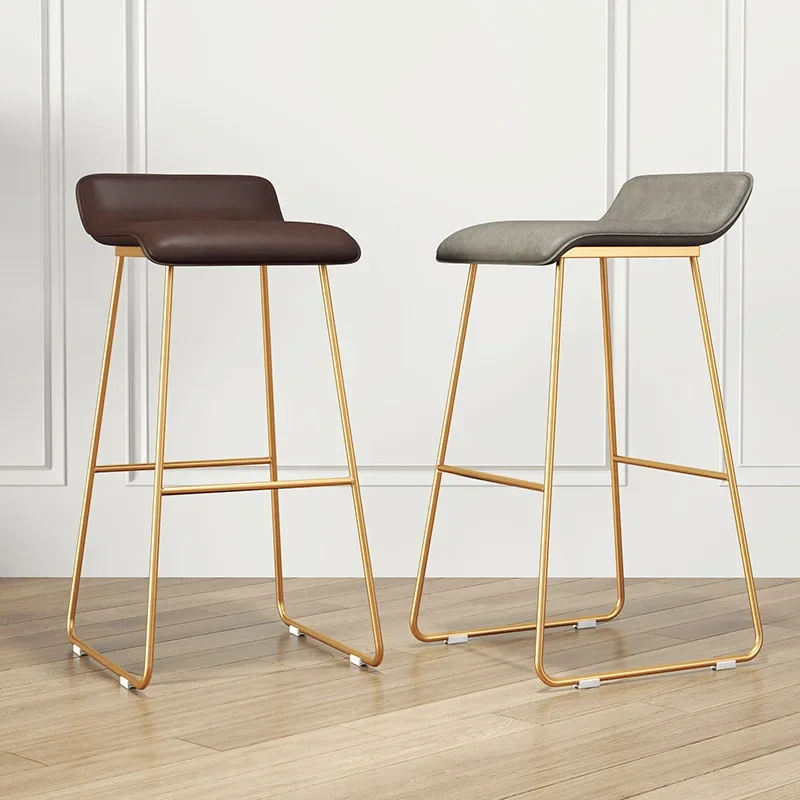 Tabouret haut de luxe pour cuisine, chaise de petit déjeuner, piste de bar moderne, chaise de créateur, salon de beauté, meubles