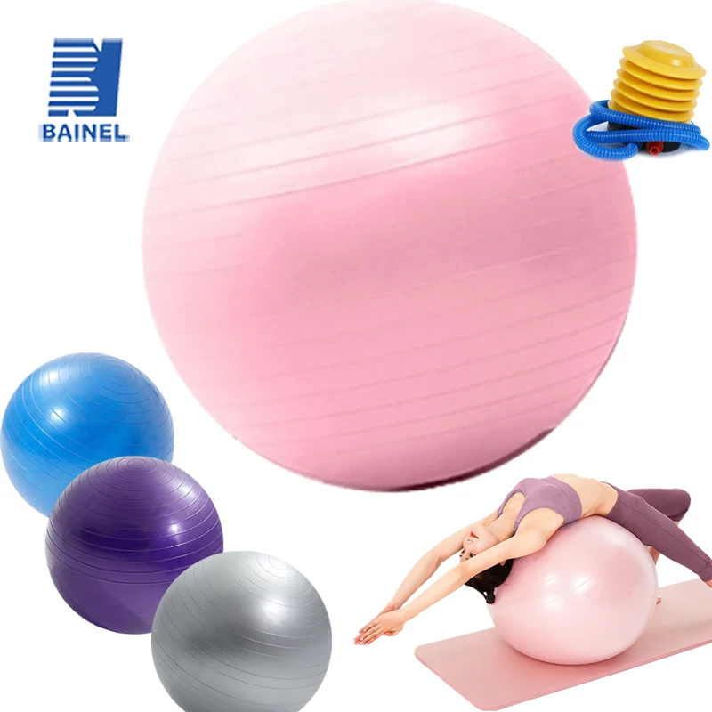 

55/65/75CM Pilates Yoga Ball Exercise Anti-Pressure Explosion-Proof Gymnastics Balance Exercise Fitness Home Yoga Core Training