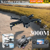 K13 MAX 8K Drone with HD Dual Camera 5G FPV Obstacle Avoidance Brushless Motor Aerial Quadcopter for Photography Video Toy Gift