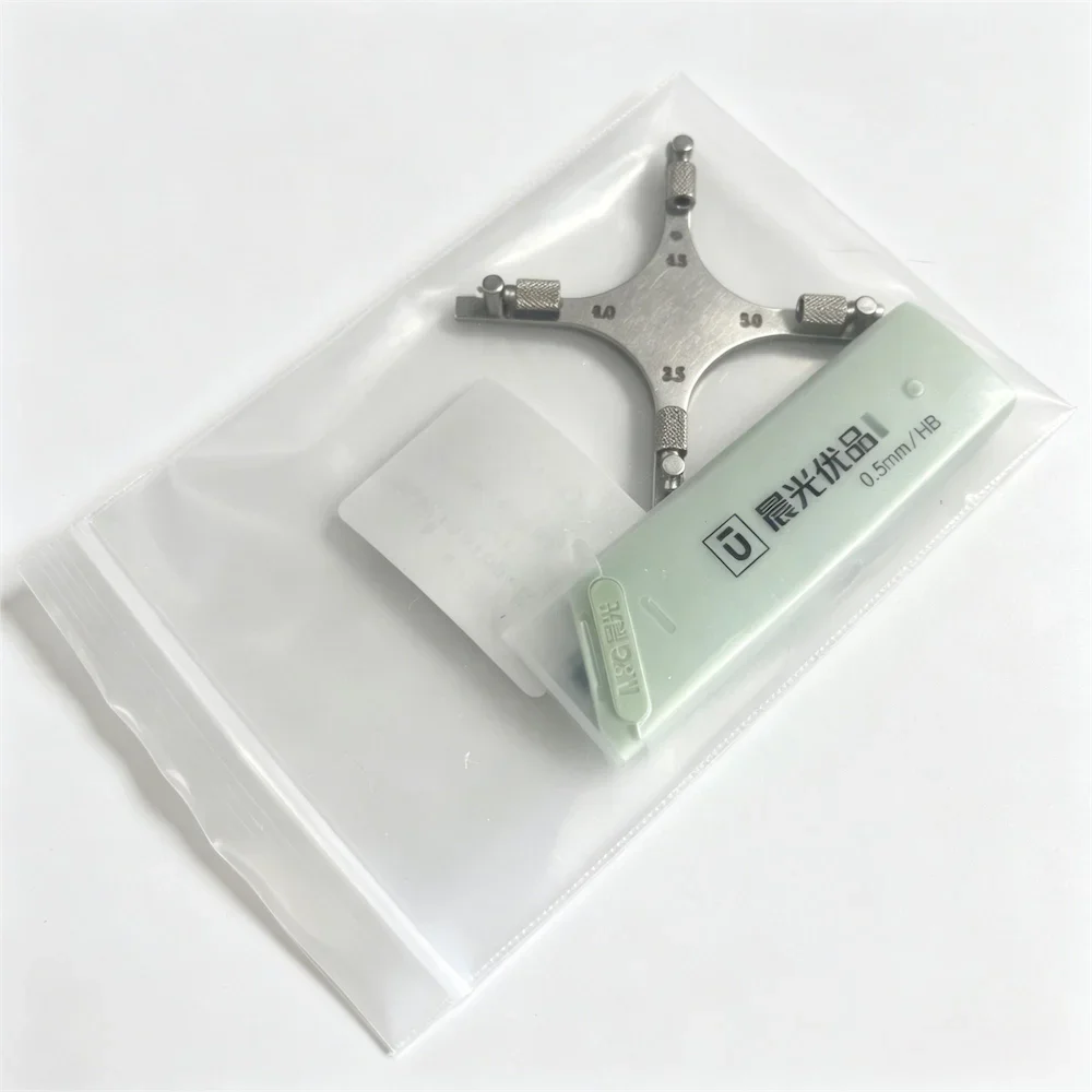 Dental Orthodontic Bracket Positioner Stainless Steel with Marking Pen 3.5/4.0/4.5/5.0mm Autoclavable Brace Positioning Gauge